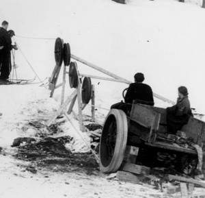 First U.S. Rope Tow in Woodstock, VT