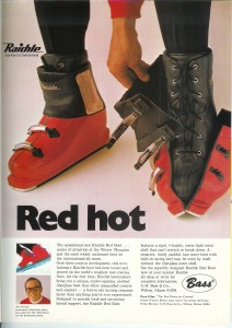 1968 Raichle Red Boot ad in SKIING Magazine