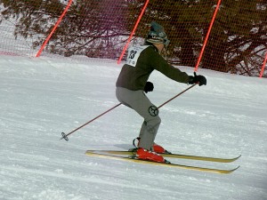 John Flynn in vintage 70's Bogner's at Antique Ski Race (2011)