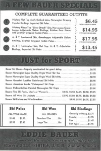 Eddie Bauer Advertisement from 1936