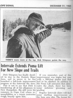 Intervale Ski Area expanded in 1963