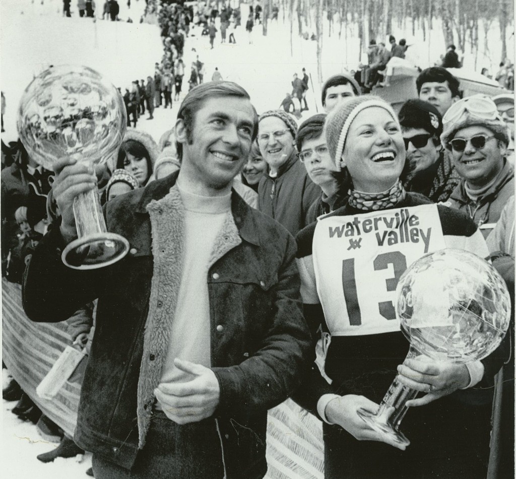 Karl Schranz and Gertrud Gabl World Cups at Waterville Valley