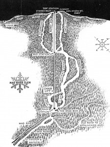 Mad River Glen Trail Map from 1948