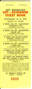 Mount Mansfield Lift-Exchange Ticket Book