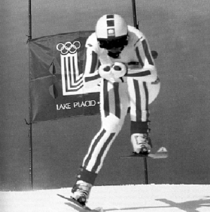 Annemarie Moser-Proell at the 1980 Olympics