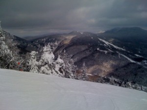 Smugglers Notch from Top of Hayride